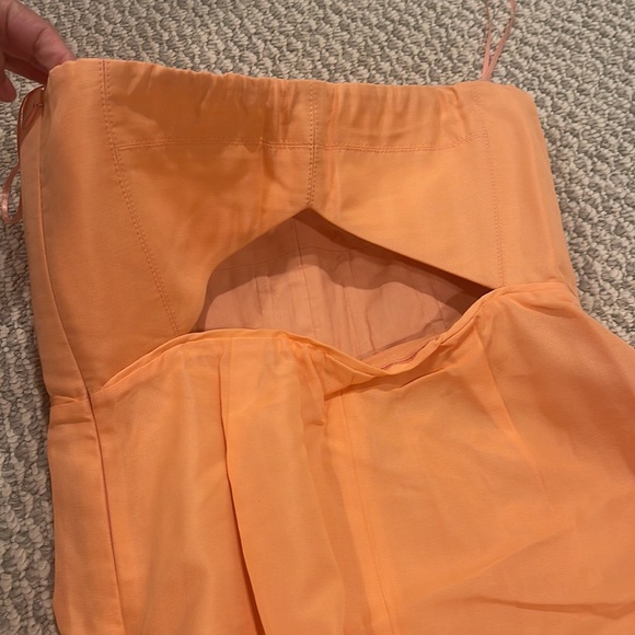 J.CREW strapless nectarine color dress size 6 NWT - Picture 5 of 7